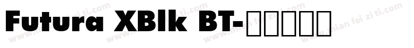Futura XBlk BT字体转换